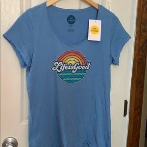 NWT Life Is Good Smooth Tee, Size Medium
